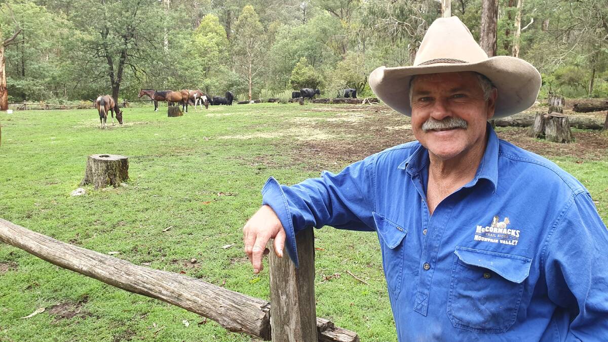 SCHOLARSHIP FUNDS AVAILABLE: President of the Mountain Cattlemens Association of Victoria Bruce McCormack. The association is offering a $10,000 scholarship for anyone with a project that might help land management in the Victorian High Country.
