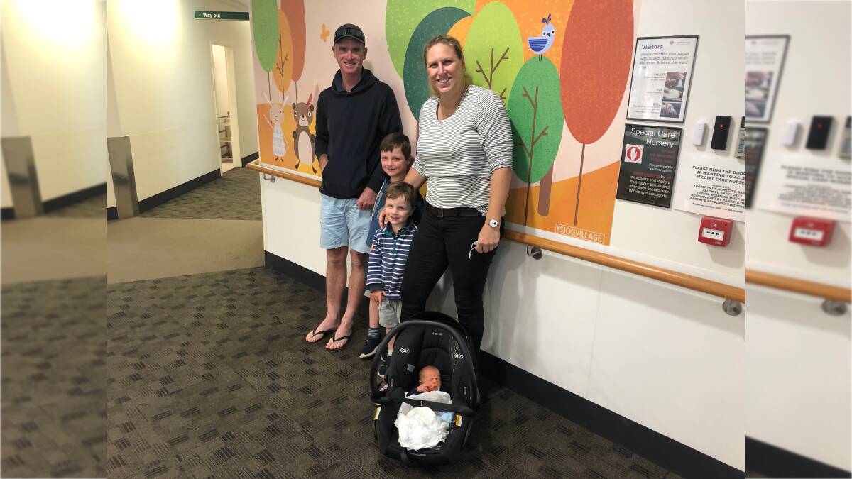 Jock and Justine Liston, Westmere, with her sons, Jack, Charlie and Lachie. Ms Liston agreed that it was "really hard" to get a doctor's appointment for her family. Picture supplied.