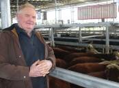 VENDOR: Robert Sinnott, Oakvale, Yambuk, sold a pen of 17 Hereford steers, 514kg, for 544c/kg or $2793 and another pen of 10 Black Baldy steers, 464kg, for 555c/kg or $2575.