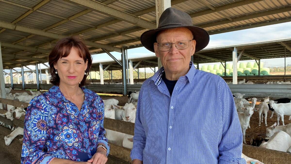 MORE ACTION NEEDED: Nationals Member for Eastern Victoria Melina Bath, and John Gommans, Yarragon, who formerly owned Gippy Goat Cafe. Ms Bath attempted to introduce amendments to increase proposed fines for farm trespassing.
