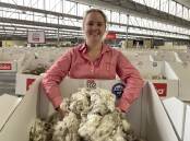 UP AND COMER: Elders wool technical support officer Kate Methven, Melbourne, is following her passion and building a strong career in the wool industry.