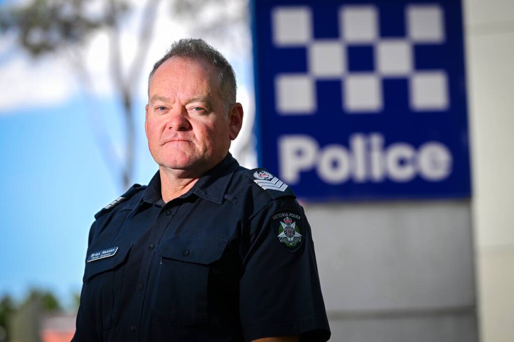 Bendigo Police senior sergeant Brian Hanson said fires lit without permits could result in property damage, injury and death. Picture by Darren Howe