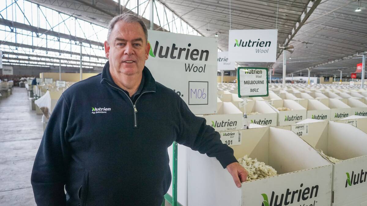 Nutrien Victorian wool brokerage lead Stewart Raine says it's vital for the Australian wool industry to tell its "compelling story". Picture by Rachel Simmonds