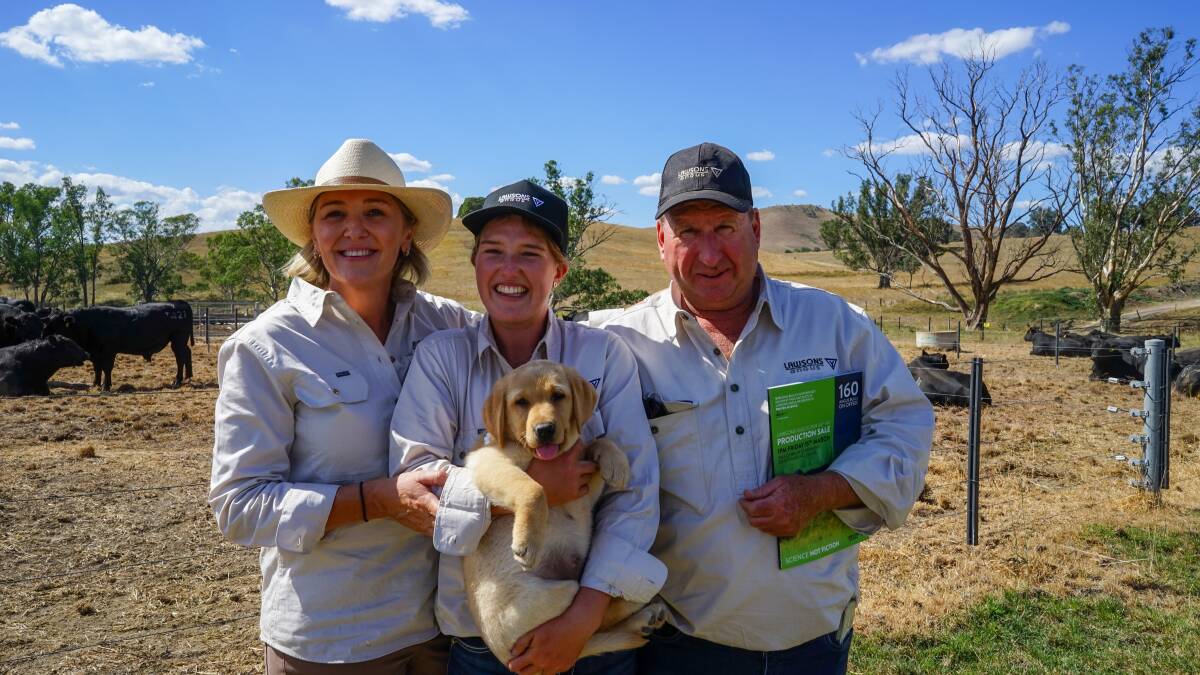 Ruth, Charlotte and Harry Lawson, Lawsons Angus, Yea, were "blown away" by the support from returning clients, who represented most Australian states. Picture by Rachel Simmonds