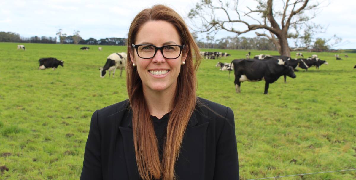 Dairy farmer Ella Credlin, Ecklin South, has joined the WestVic Dairy board as farm director. Picture supplied