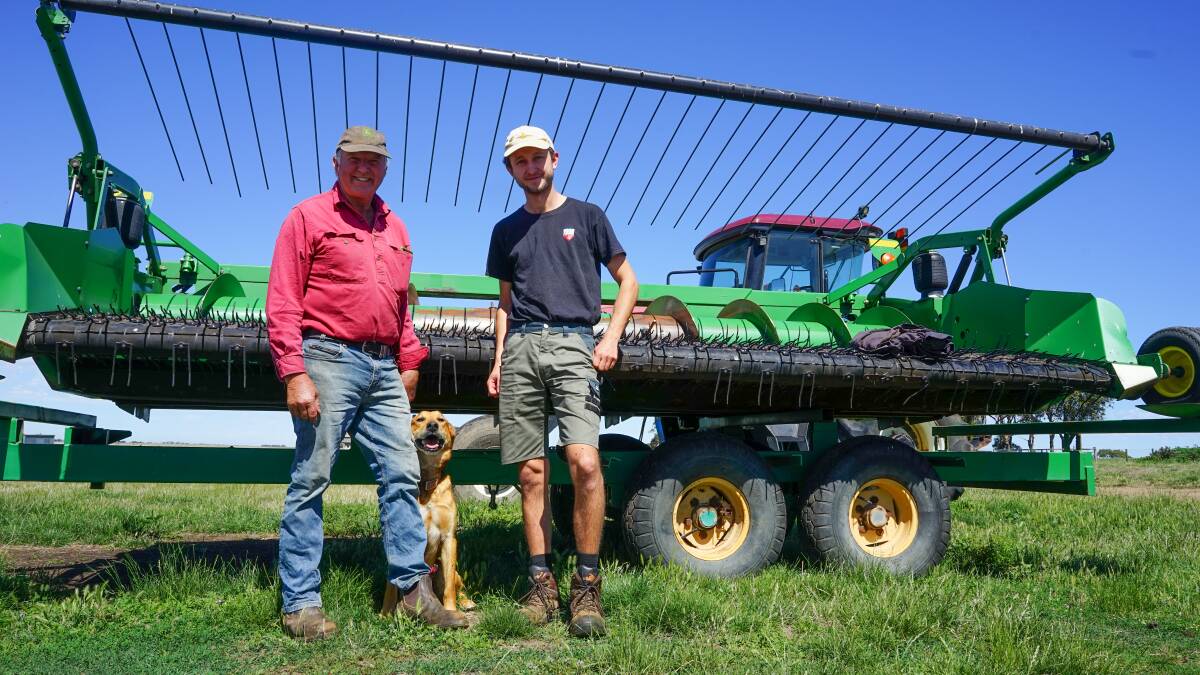 Skipton farmer David Jackson hosted French backpacker Theo Lafrogne, from Bar Le Duc, over the harvest period. Picture by Rachel Simmonds