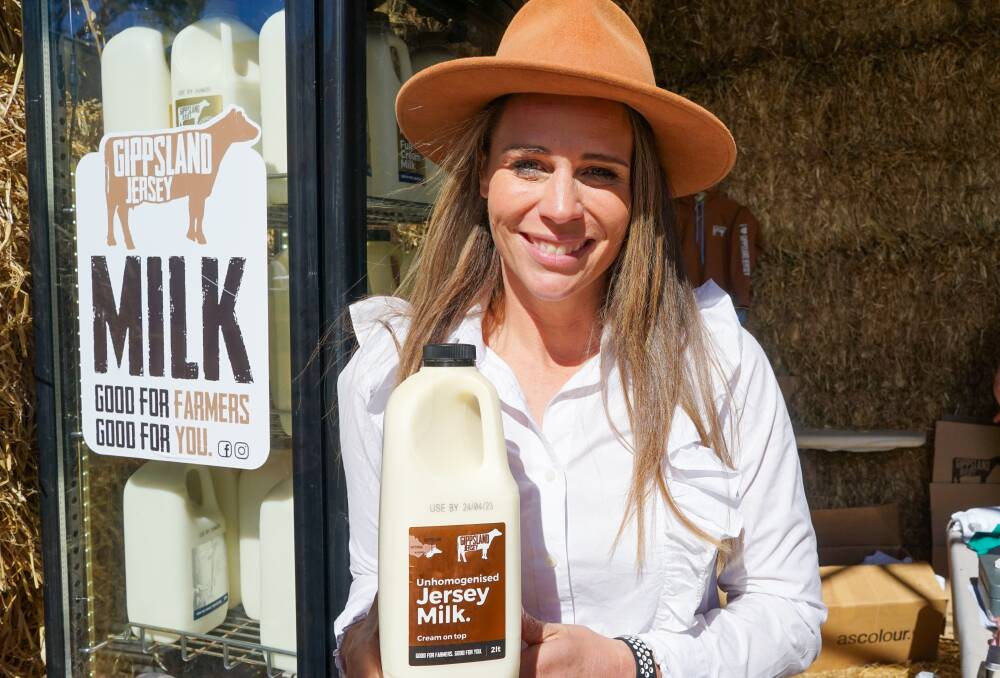 Gippsland Jersey co-director Sallie Jones welcomed baristas and hospitality industry workers on-farm to meet the dairy farmers. Picture by Rachel Simmonds