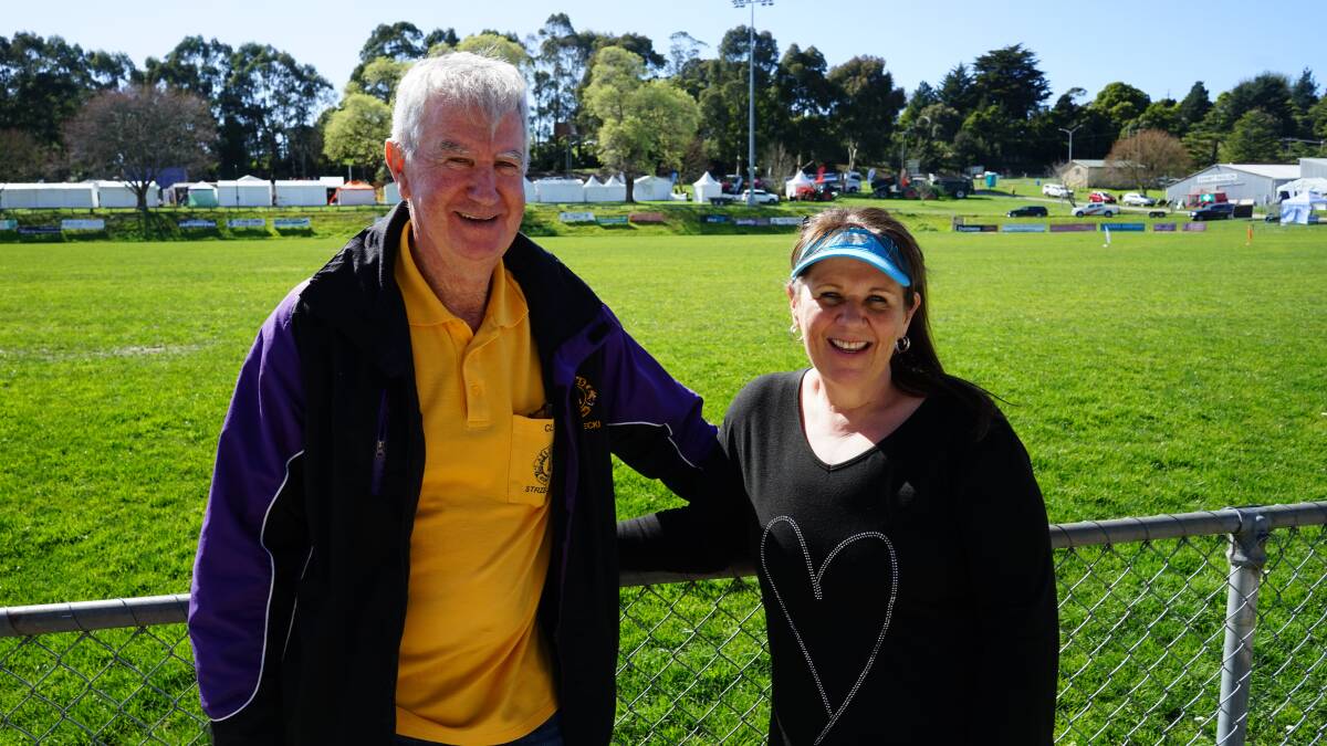 Lions Club of Strzelecki president Cliff Wallace and secretary Deanne Kennedy at this year's South Gippsland Dairy & Farming Expo. Picture by Rachel Simmonds