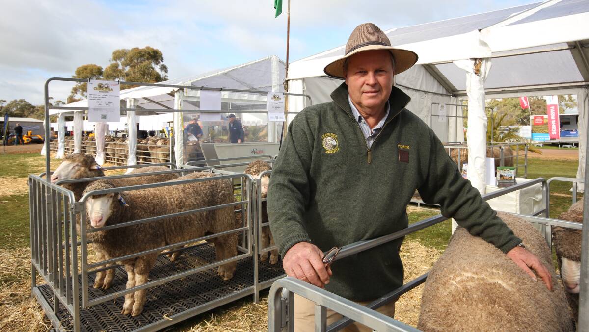 Charinga Merinos stud principal Roger Polkinghorne, Berrimal, says he hopes for the market to remain firm ahead of ram selling season. Picture by Holly McGuinness