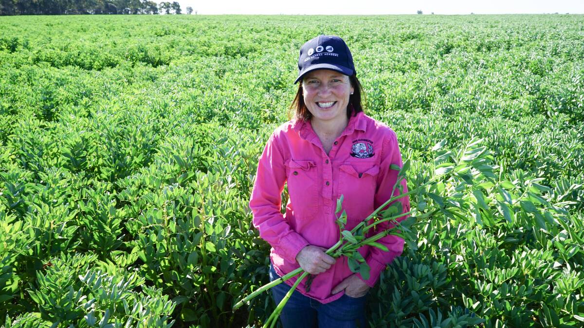 Brippick cropping manager Tara Hindson, Neuarpurr, says her bean and wheat crops were shaping up to be their bumper crops. Picture by Rachel Simmonds