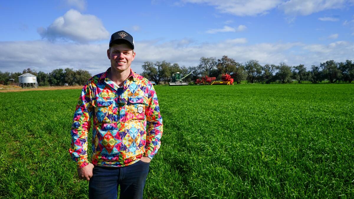 Fourth-generation mixed farmer Hugh Macague, Rochester, invited farmers from across Australia and New Zealand to see his on-farm adjustments. Picture by Rachel Simmonds