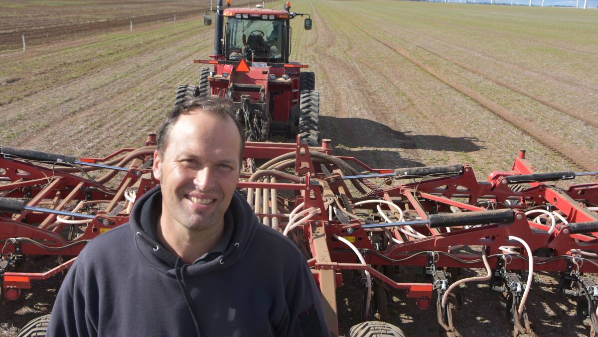 Wimmera farmer David Jochinke says farmers have growing confidence after good subsoil moisture and fertiliser prices lowering to a "normal range". Picture supplied