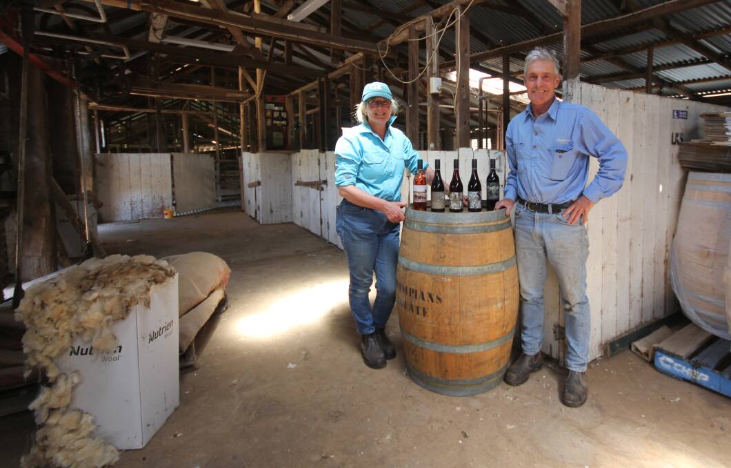 Sarah and Tom Guthrie, Grampians Estate Winery produce wool and wine at their Mafeking and Great Western properties. Picture by Holly McGuinness