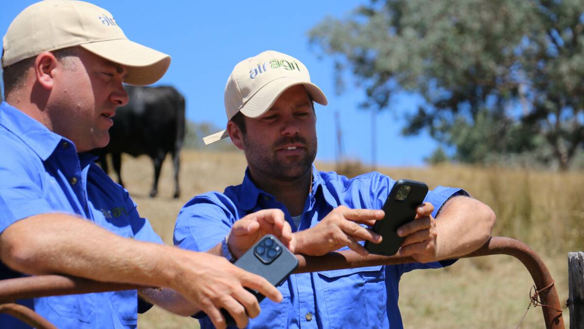 AirAgri principals James and Paul Diamond, on the family property at
Mansfield, are putting safety for Australia farming families front and centre. Picture supplied