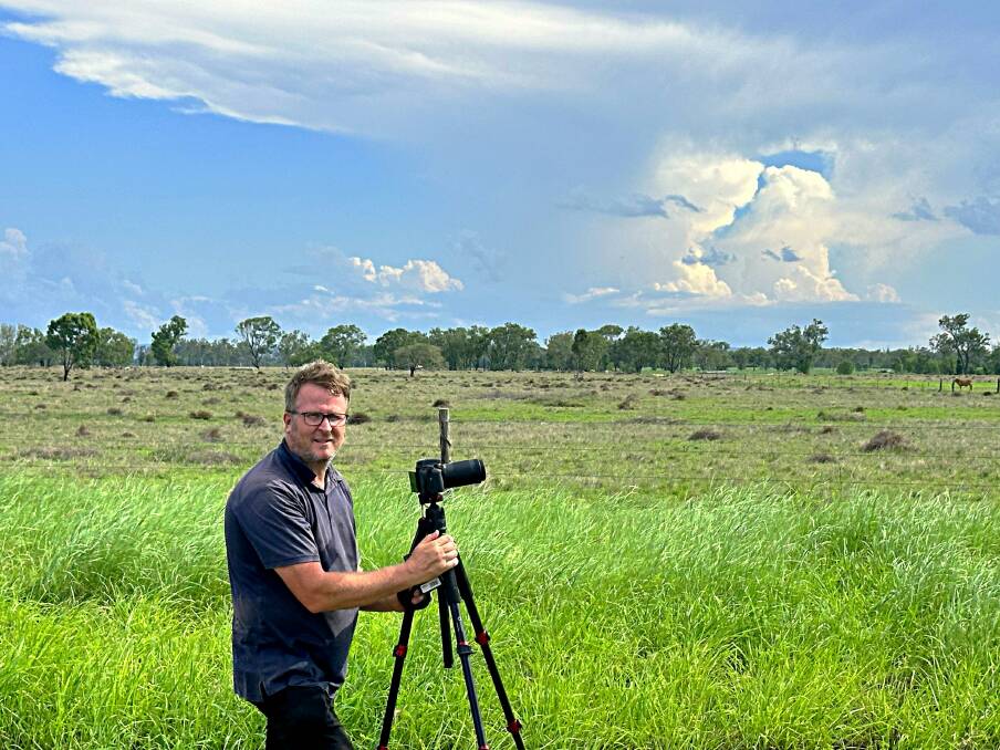 Rockhampton resident Peter Turner Turner owns the popular Central & North Queensland Weather and Stormchasing site on social media and said he's been intreagued by lightning storms ever since he was little kid. Picture: Suplied 