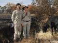 Raglan regenerative farmers Alex Corona and Kali Thomas were attending to a heifer with burns. 