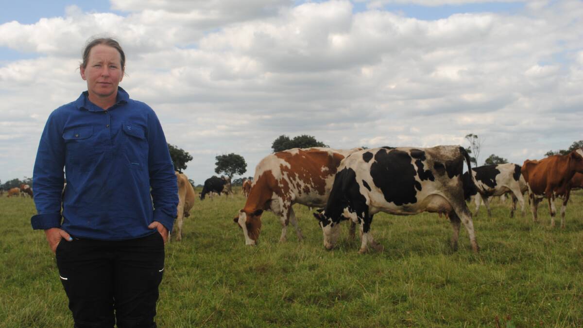 Nambrok dairy farmer Jasmine Freeborn said labour shortages on farms have forced some farmers to reduce herd numbers. Picture by Barry Murphy
