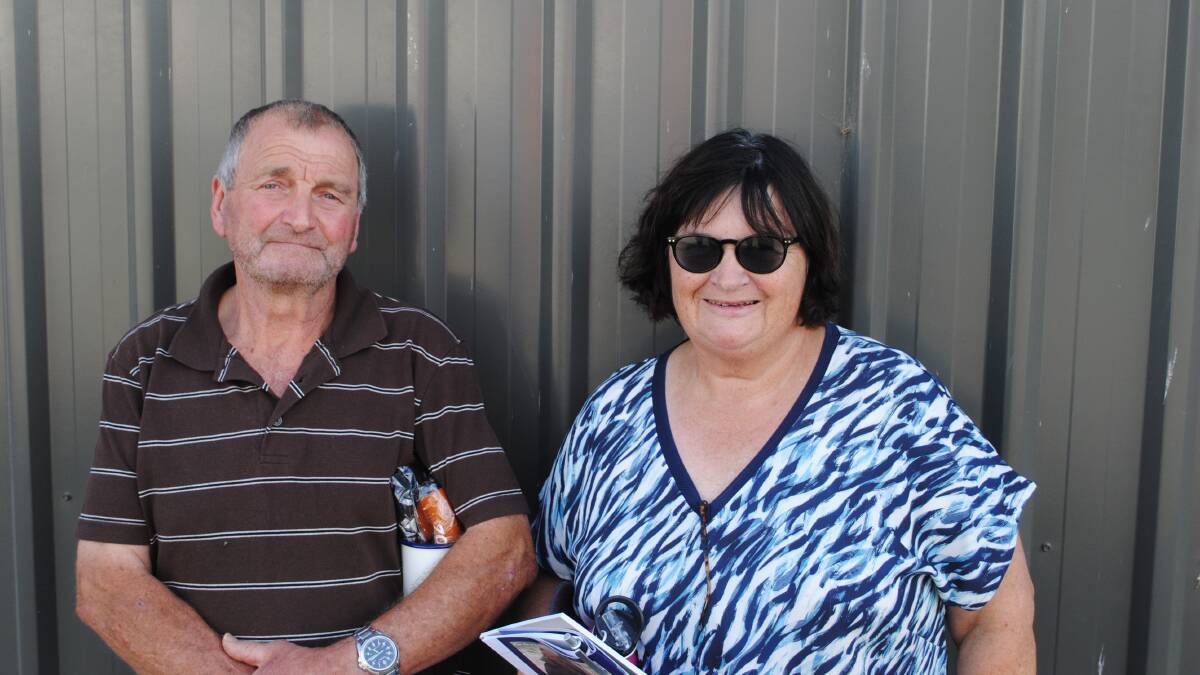 Tom and Lyndell Barnes, Bayles, bought a bull for $6500 at the sale. Picture by Barry Murphy