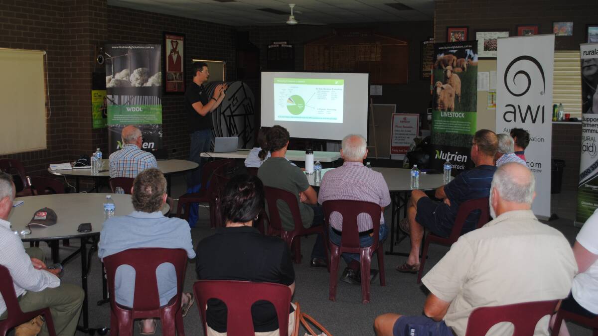 Nutrien Ag Solutions organised a sustainability information event for woolgrowers in Elmore. Picture by Barry Murphy 