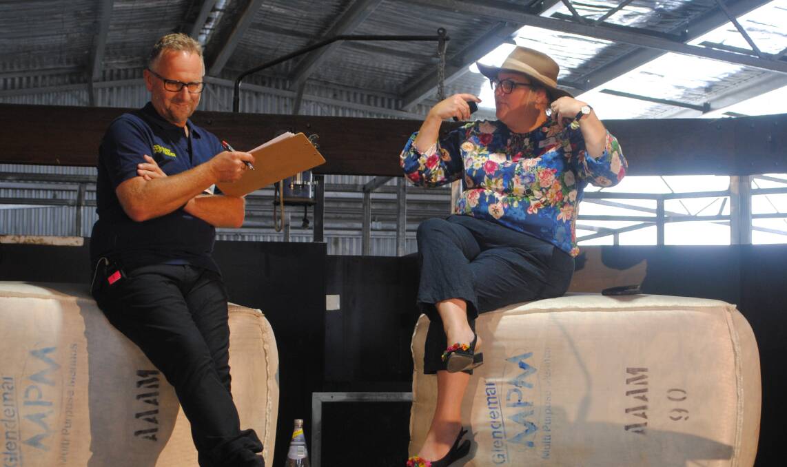 CO Booth Law & Advisory lawyer Claire Booth, Geurie, NSW, spoke alongside Farm Tender chief executive Dwain Duxson at the Farm Tender 2024 conference in Marnoo. Picture by Barry Murphy 