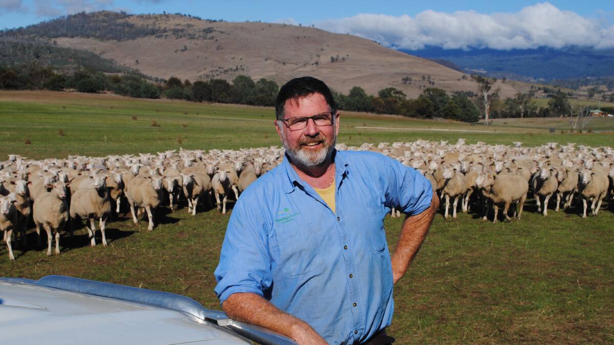 Tasmanian farmer Tim Parsons, Hamilton, Tasmania, co-owns Curringa Farm tours and accommodation alongside his wife, Jane. Picture by Barry Murphy 