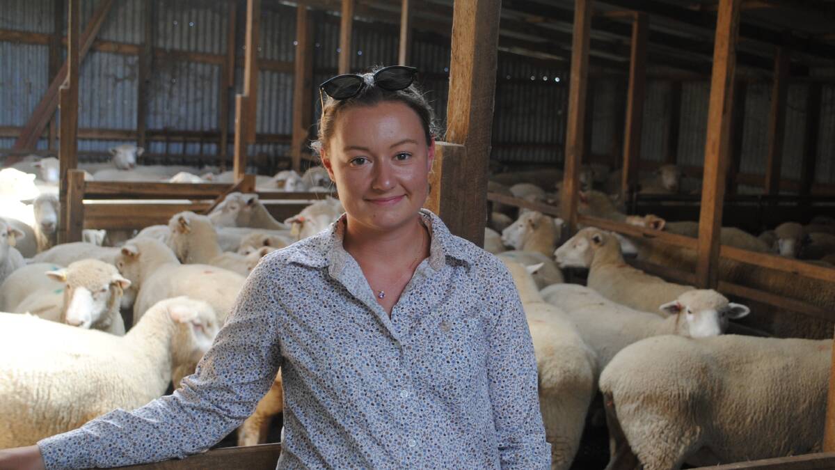 Vite Vite sheep farmer Lila Sharrock said she was one of a few in her generation still wanting to farm sheep. Picture by Barry Murphy 