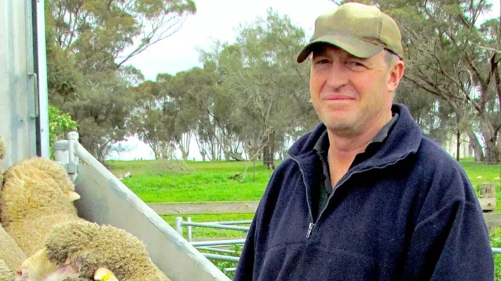 Sheep farmer Alan Bennett, Lawloit, has been dealing with a spate of dingo or wild dog attacks on his flock in recent weeks. Picture by Gregor Heard