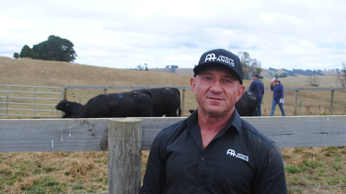 Absolute Angus stud principal Anthony Pisa, Trafalgar. Picture by Barry Murphy