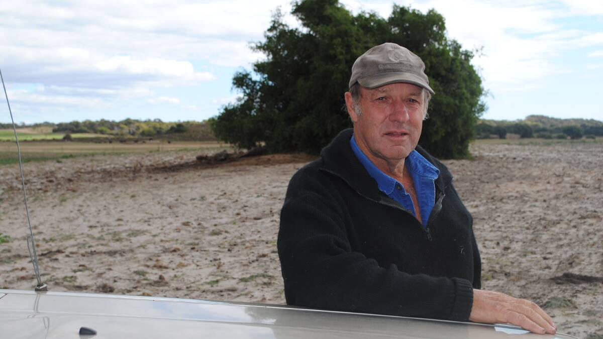 Beef farmer Trevor Hall, Scottsdale, Tasmania, said recent dry conditions were the worst he'd seen in 45 years. Picture by Barry Murphy 