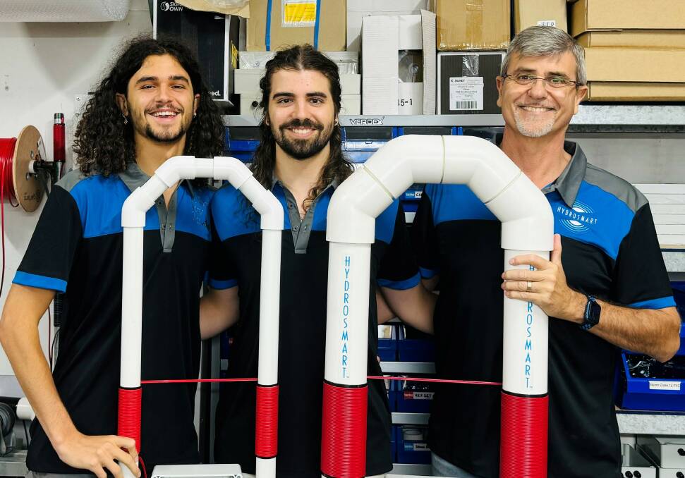 In their 26th year of business, Paul Pearce with his sons, Jai and Zac, and their team, prove the longevity and success of the Hydrosmart technology. Picture supplied
