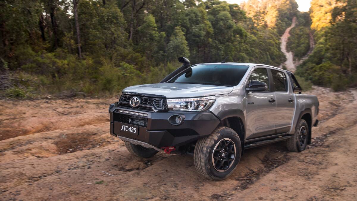 NEW MODEL: The Hilux Halo Rugged X was designed for off-road.