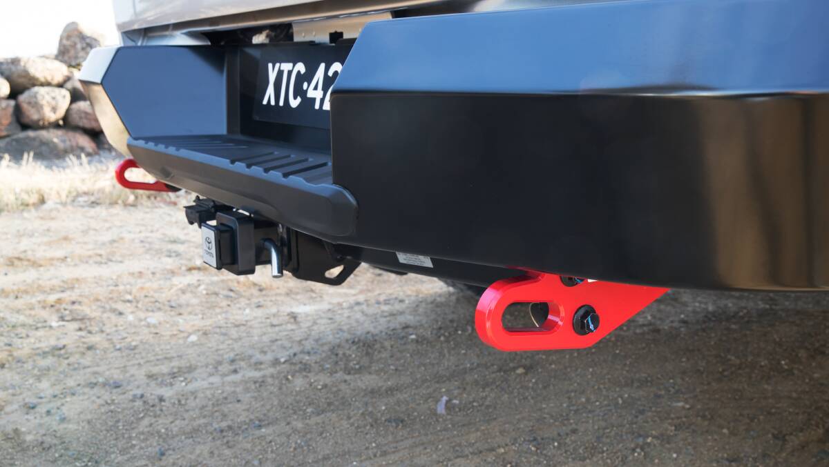OFF ROAD: The Rugged and Rugged X feature brightly painted recovery points.