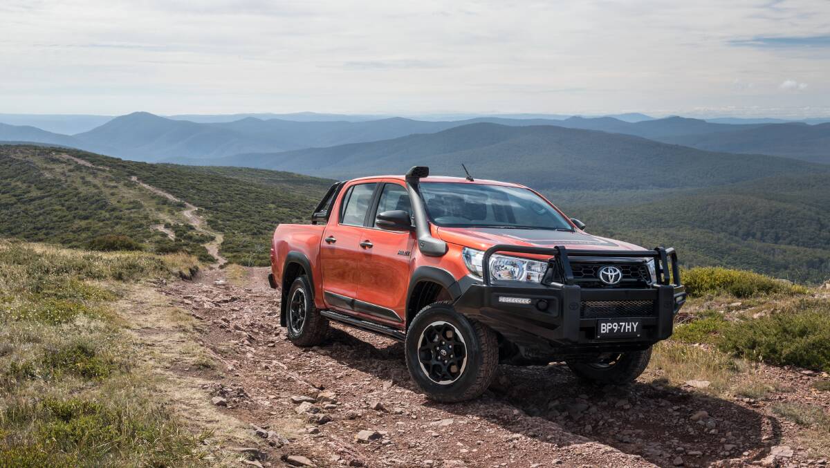 HALO HILUX - The Rugged model has an integrated bullbar, snorkel and sports bar.