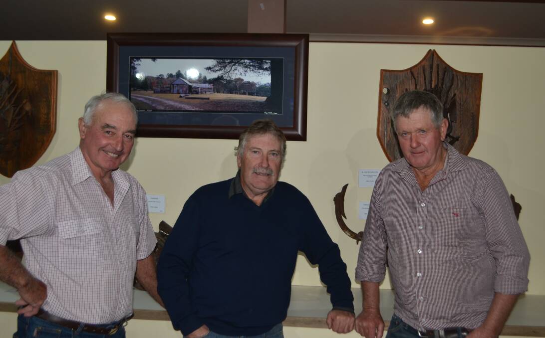 Peter Anderson, Brad Cartwright and Brian Anderson, woolgrowers from Crookwell, took the opportunity to compare their breeding ambitions with like-minded breeders on the Monaro.
