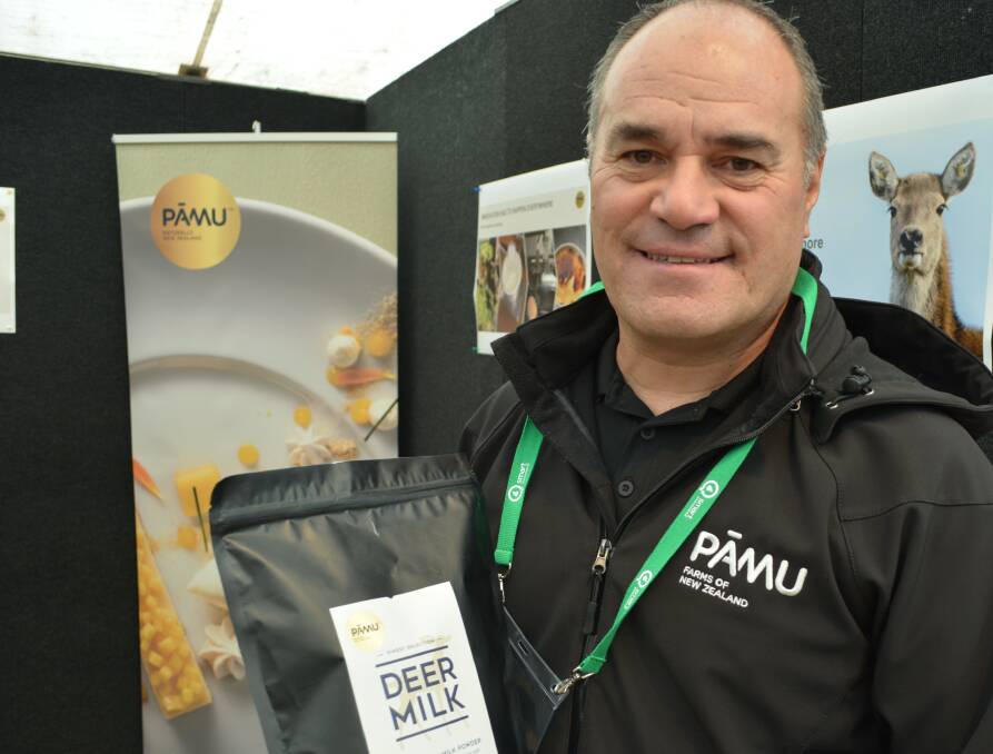 Landcorp Farming's innovation and technology general manager, Rob Ford, with a sample of powdered deer milk for the food service industry.