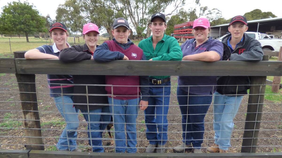 Caitlin Martin, Tiffany McLauclan, Alex Martin, Will Kosch, Lilli Stewart, and Lochie McLauclan, are headed to the 2019 Angus Youth National Roundup in January at Armidale, NSW.