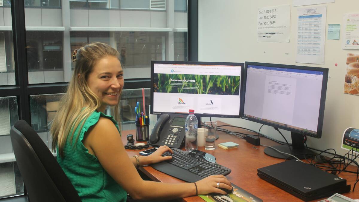 Lauren McAloney's experience in plant science research helps her understand field trial data and present it in a way to effectively communicate with farmers. 