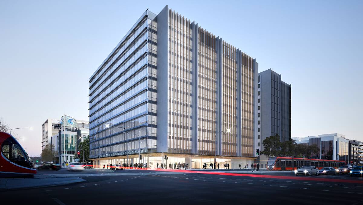An artist's impression of Civic Quarter 2, a new building planned for the corner of Northbourne Avenue and Cooyong Street. Picture: Amalgamated Property Group