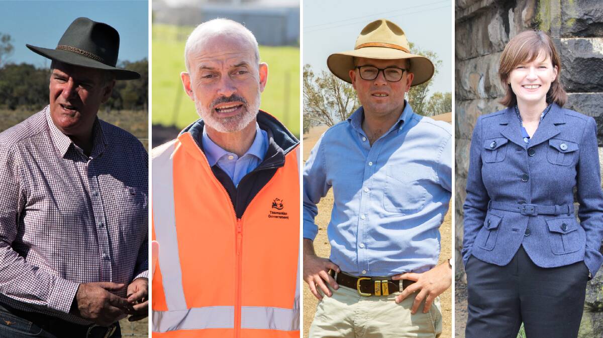 FRUSTRATED: State agriculture ministers (from left), Mark Furner, Guy Barnett, Adam Marshall and Mary-Anne Thomas will form an eastern state ag labour task force.
