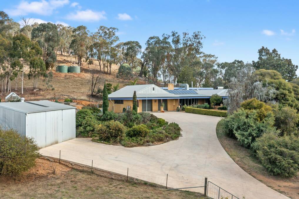 With an area under the roof of 408 square metres, the quality mud brick home at 50 Illawong Road, Markwood, offers three bedrooms plus study, an undercover fully equipped alfresco area, and even an underground internal wine cellar.