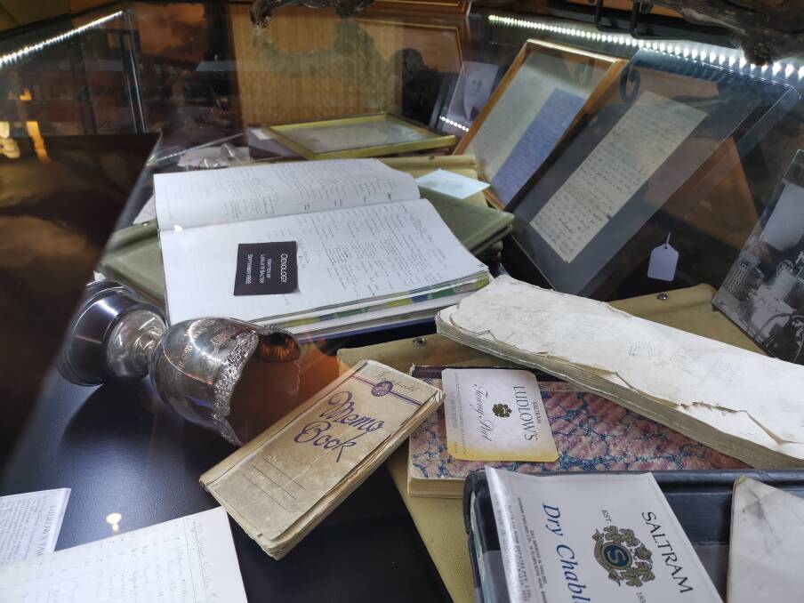 TREASURES: Historic paraphernalia on display to the public helps to highlight the Angaston winery's 160th anniversary this year.