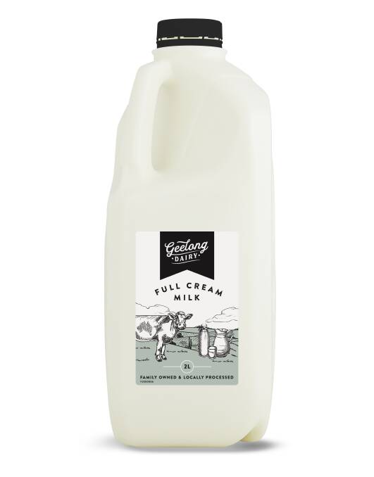ON SHELVES: The milk from Geelong is hitting the shelves.