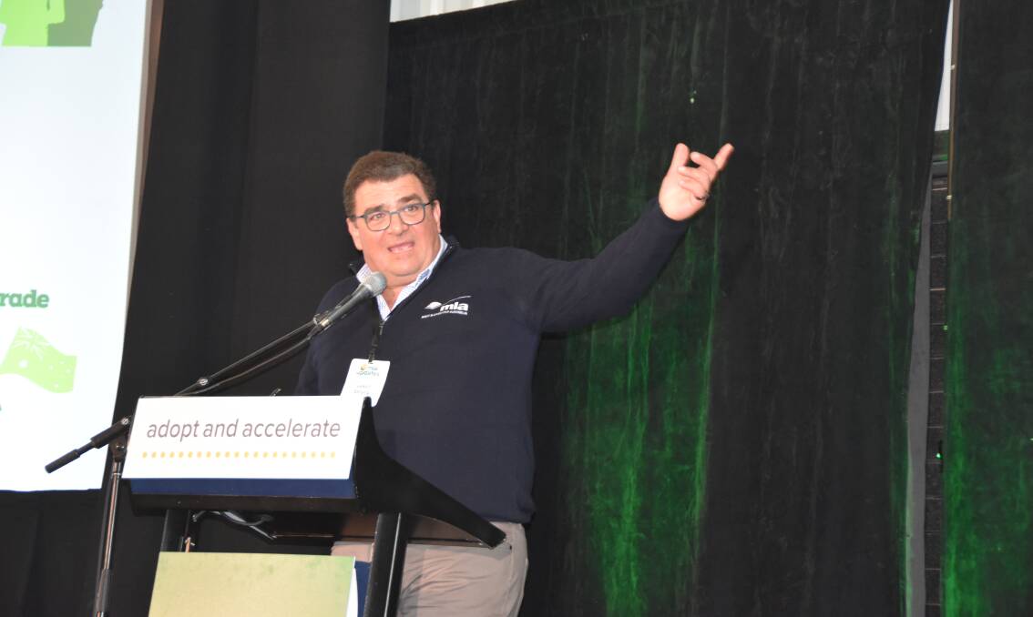 MLA boss Jason Strong at the organisation's Updates forum in Queensland last week.
