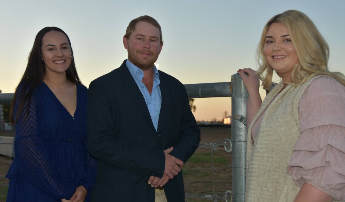 Last year's ALFA Young Lot Feeder of the Year Ben Emery with finalists Molly Sage, from JBS Beef City near Toowoomba and Lucy Morris, TW Pearson and Son in WA.