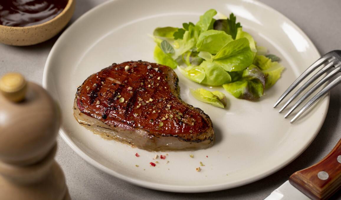 SERVED UP: MeaTech's offering is believed to be the largest cultured steak generated using 3D bioprinting technology.