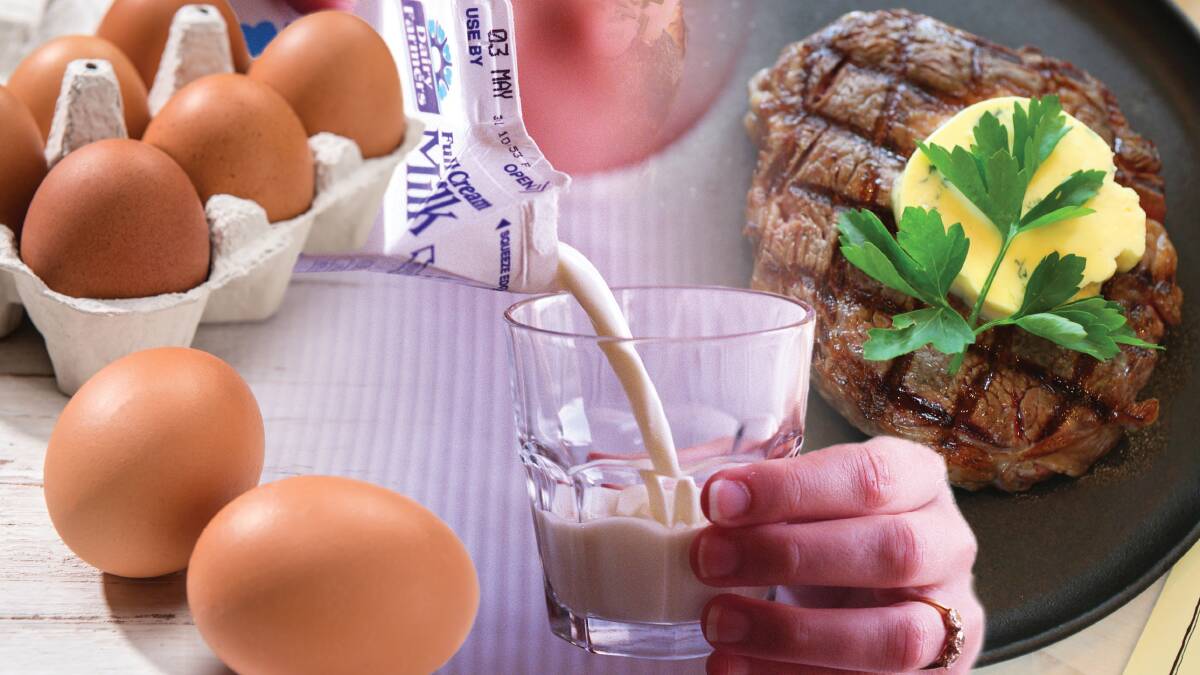 HEARTY MEAL: There are mixed reactions from industry bodies to the Heart Foundation's new guidelines, which support more eggs, full cream milk and less meat for healthy Australians.