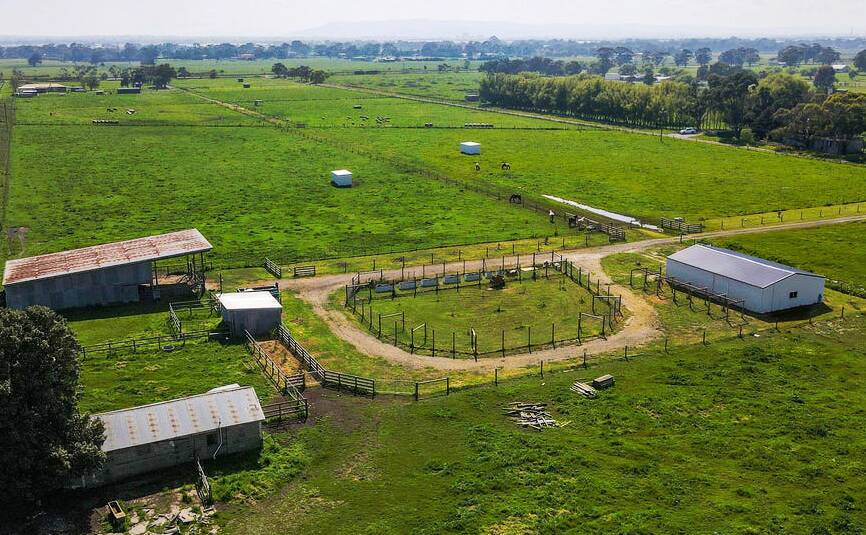 No home but some new shedding on this small farm just 30 minutes from Melbourne's CBD.