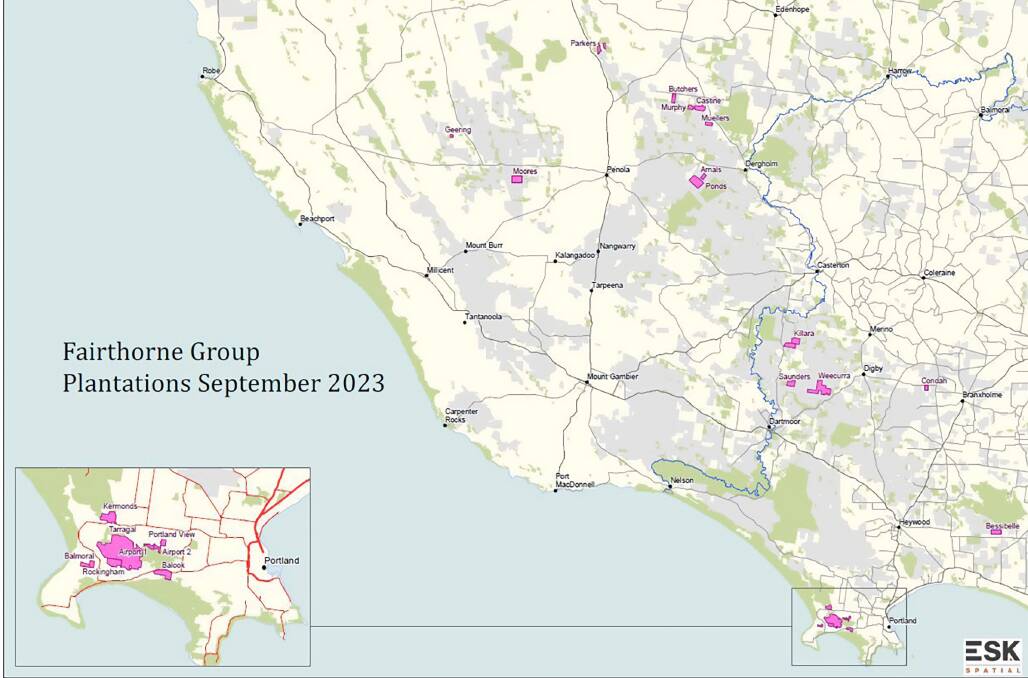 Map from Nutrien Harcourts.