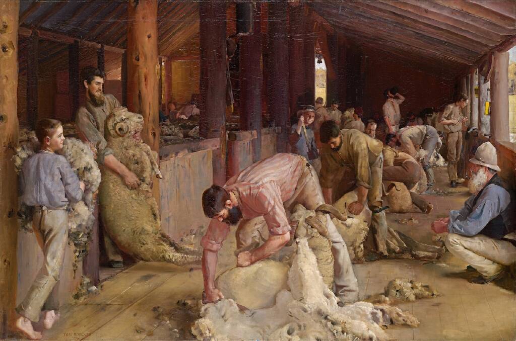 ICONIC: Tom Roberts, Shearing the rams 1890. National Gallery of Victoria, Melbourne, Felton Bequest, 1932.
