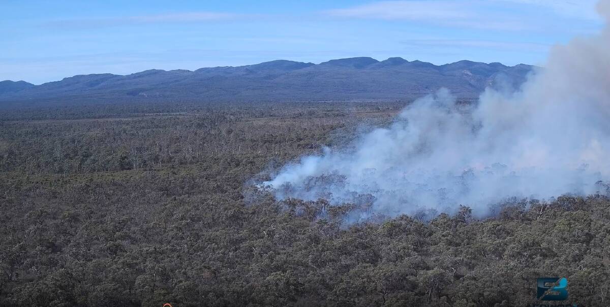 A 3000 hectare ecological burn near Halls Gap in the Grampians was ignited by a drone dropping incendiaries. Picture: Parks Victoria.